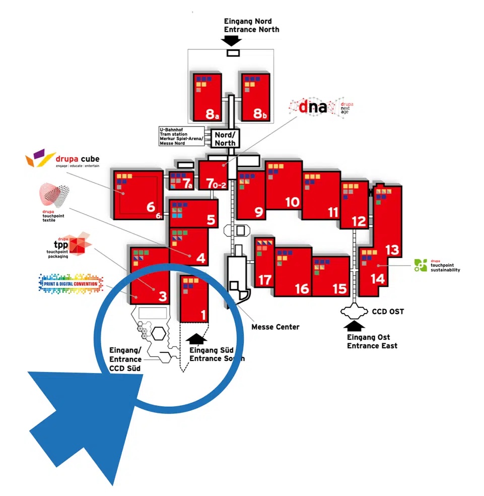 Drupa Hall Layout