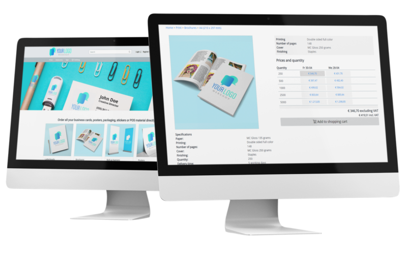 Webshop Print Order Platform Prindustry Software