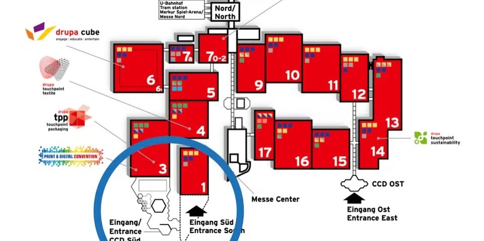 Drupa Hall Layout