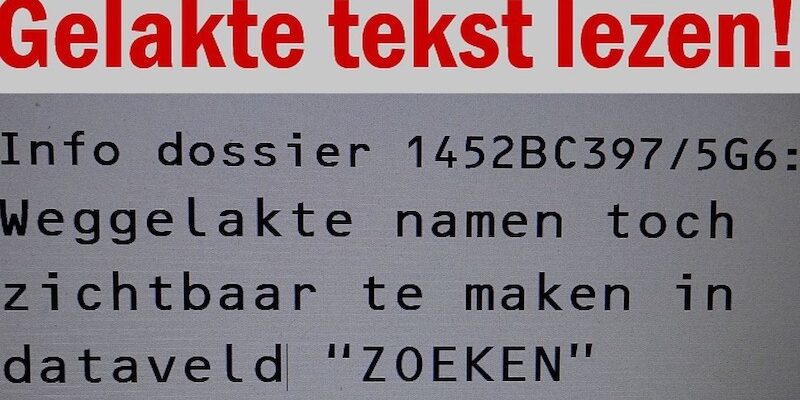 Gelate Tekst Leesbaar